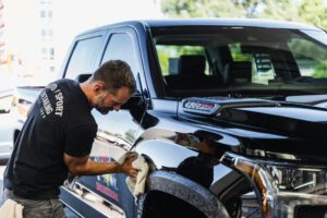This photo is of Quinn the Auto Sport Detailing ceramic coating specialist. 