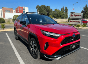 This is a beautiful red and black Toyota RAV4, Paint Correction Santa Rosa CA by Auto Sport Detailing. The image is linked to our paint correction and coating services page. 