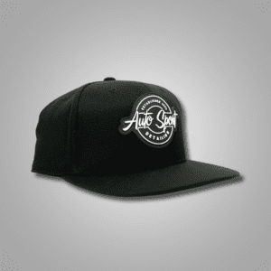 Auto Sport Detailing Hat - Black Snap-Back Hat w/ Custom Auto Sport Detailing Logo - Red Stitching
